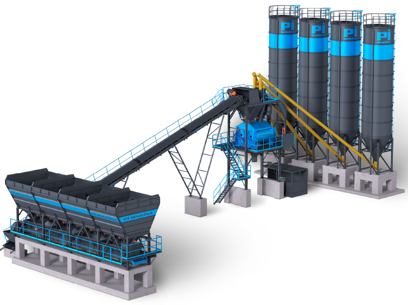 Statıonary Concrete Batching Plant